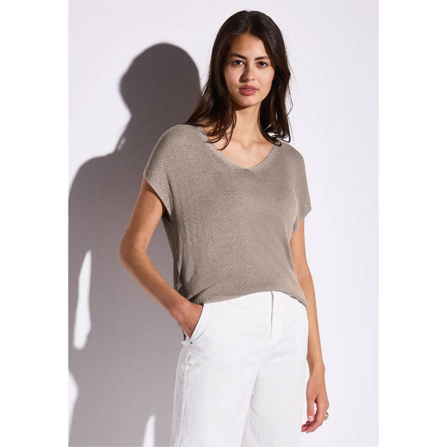 Street One neuleliivi, beige - Moment.fi