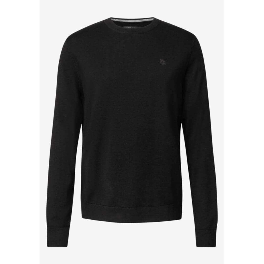 Street One puuvillaneule o-aukko, musta - Moment.fi