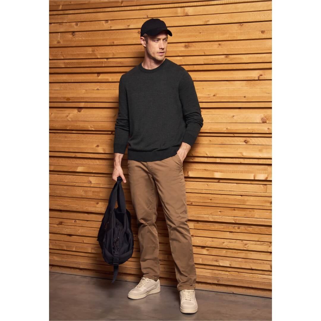 Street One puuvillaneule o-aukko, tummanharmaa