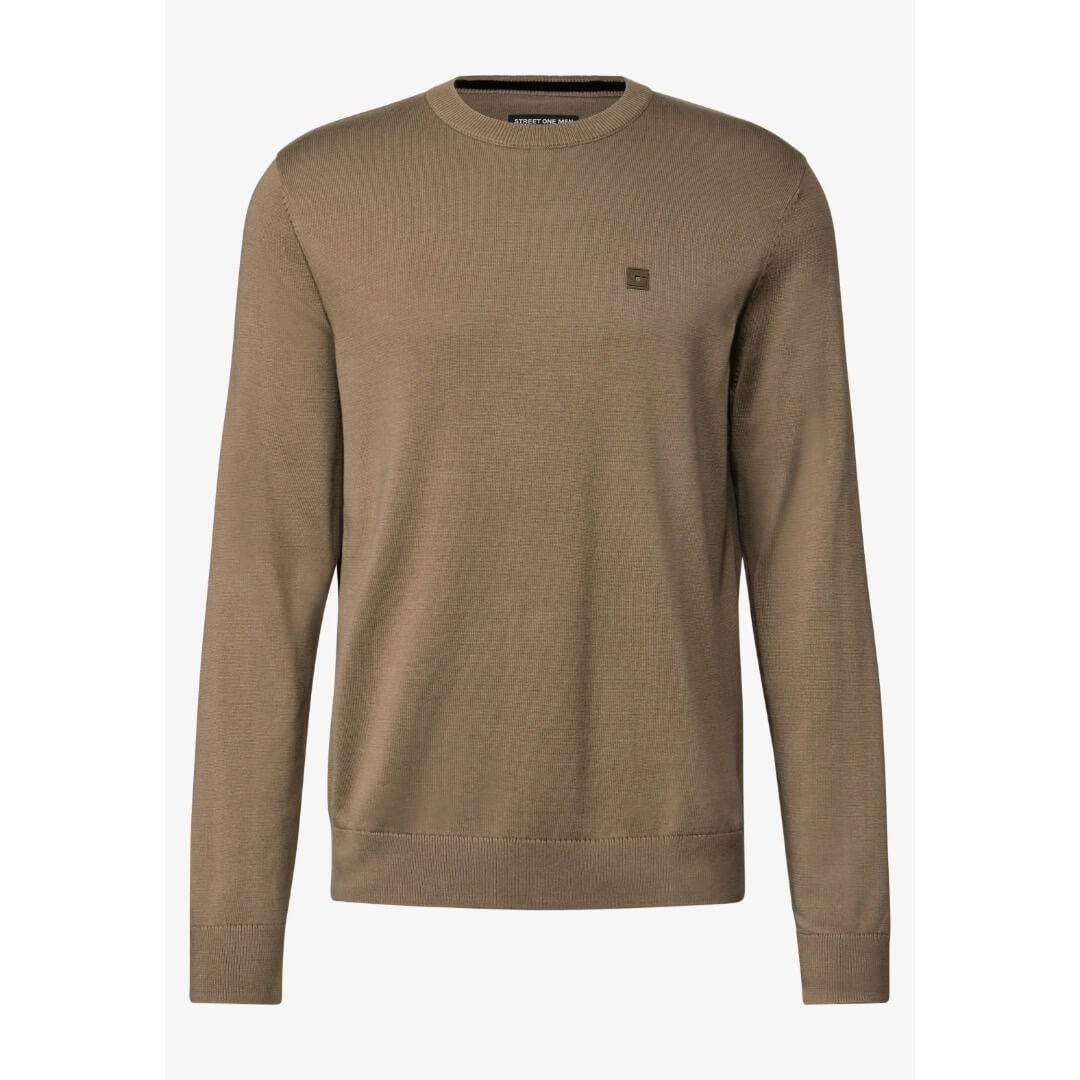 Street One puuvillaneule o-aukko, beige - Moment.fi