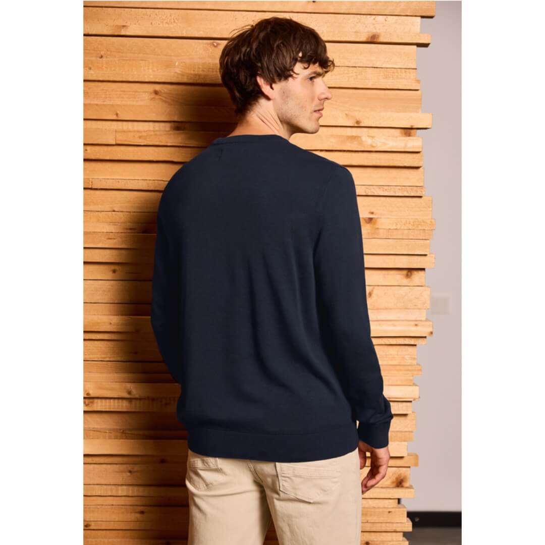 Street One puuvillaneule o-aukko, tummansininen - Moment.fi