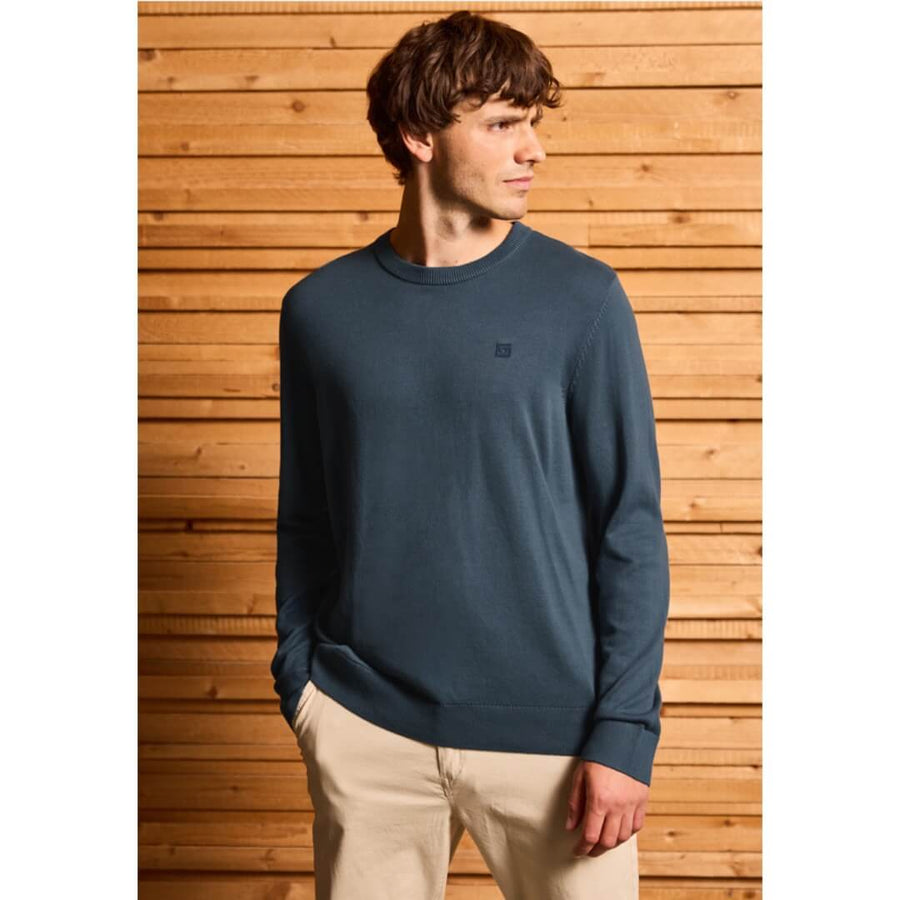 Street One puuvillaneule o-aukko, siniharmaa - Moment.fi