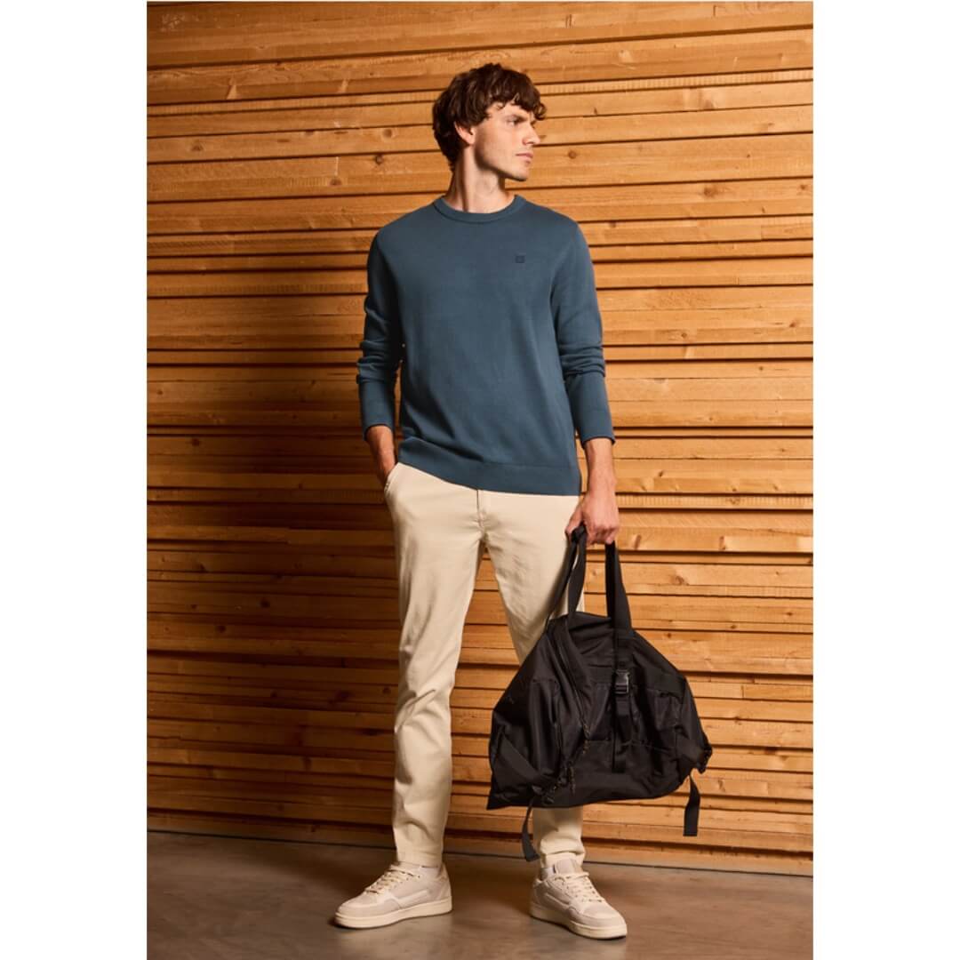 Street One puuvillaneule o-aukko, siniharmaa - Moment.fi