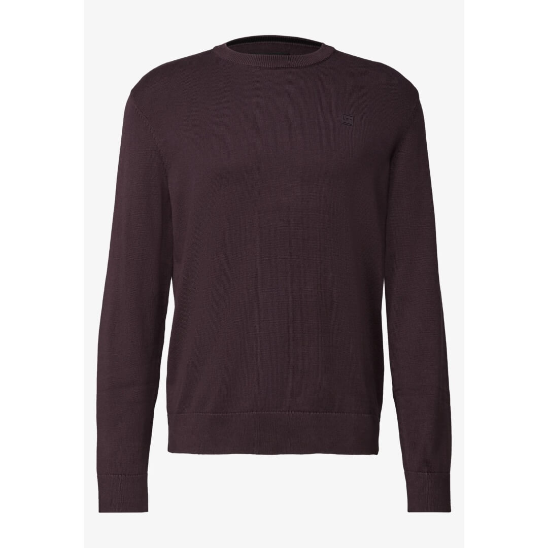 Street One puuvillaneule o-aukko, tummaluumu