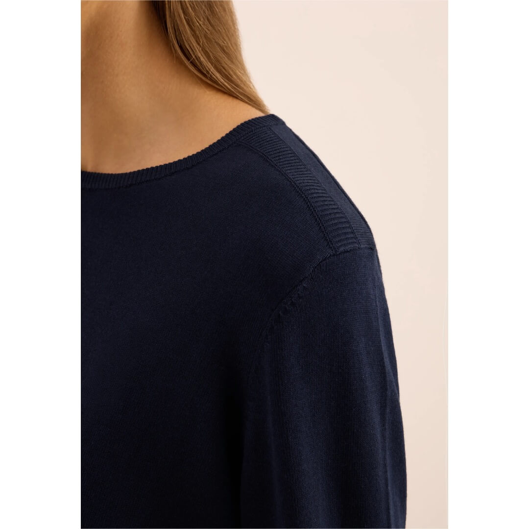 Cecil neule o-aukkoinen, tummansininen - Moment.fi