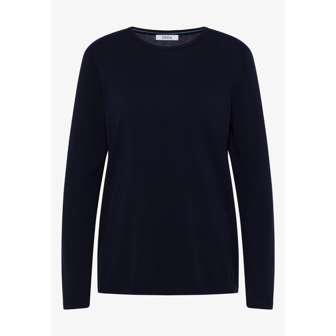 Cecil neule o-aukkoinen, tummansininen - Moment.fi