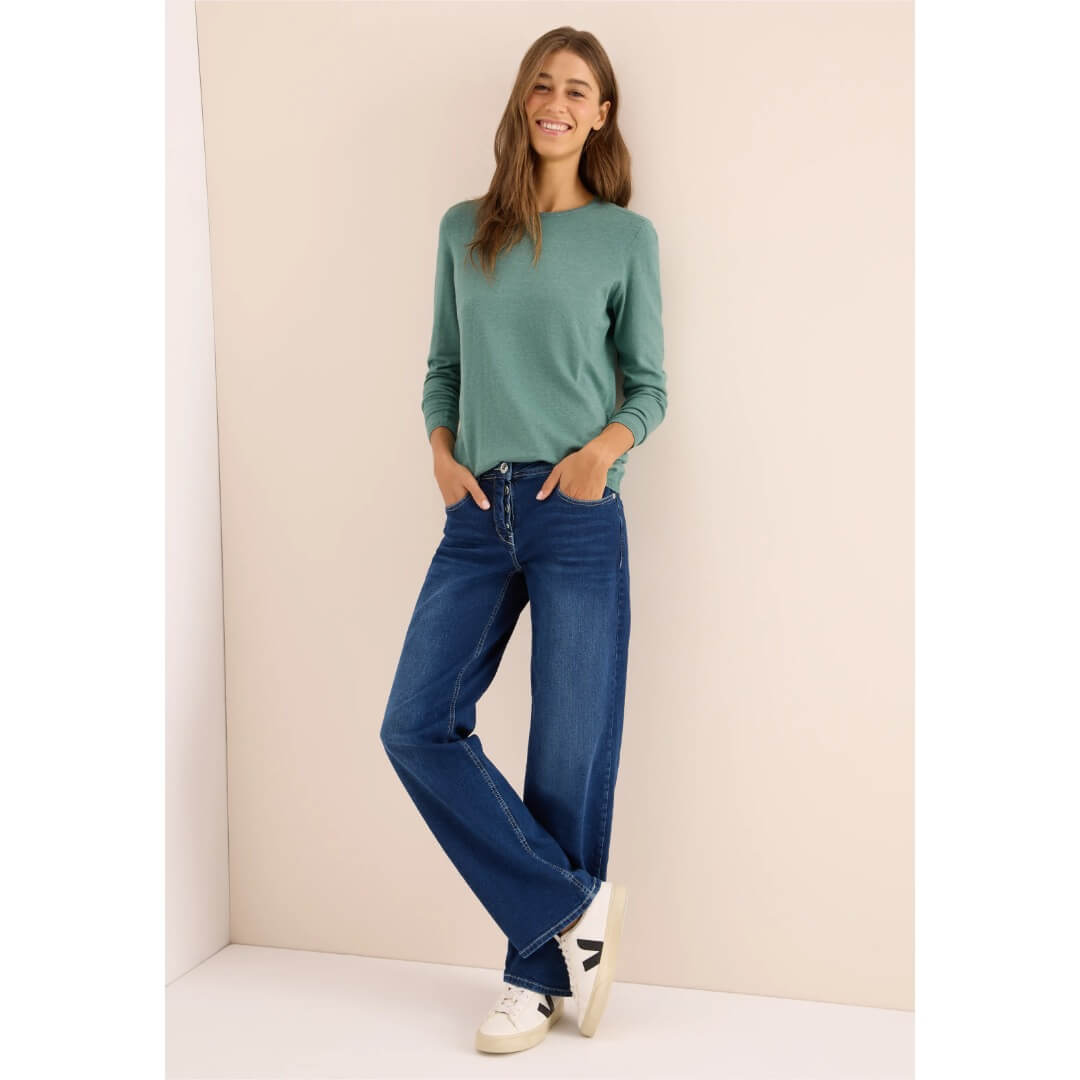 Cecil neule o-aukkoinen, vihreä - Moment.fi