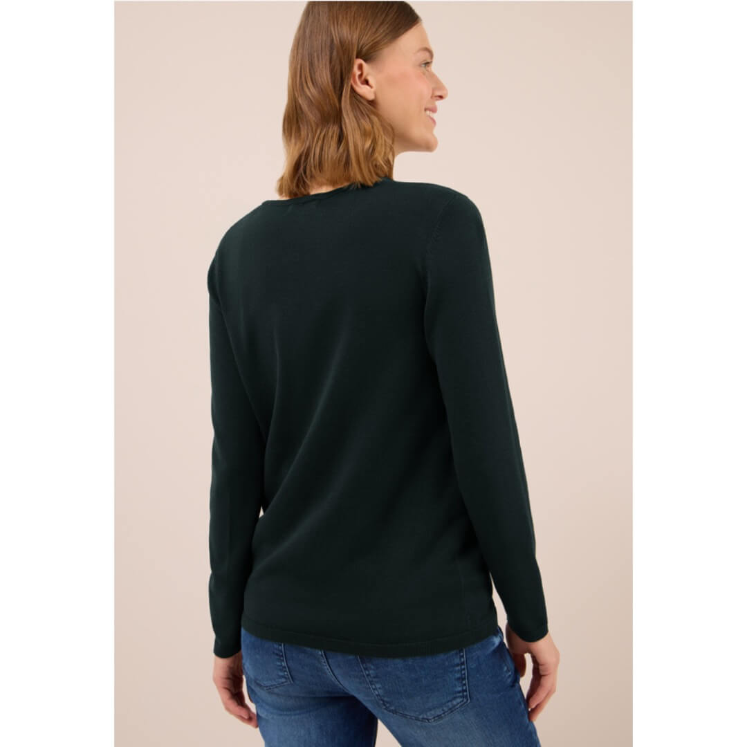 Cecil neule o-aukkoinen, tummanvihreä - Moment.fi