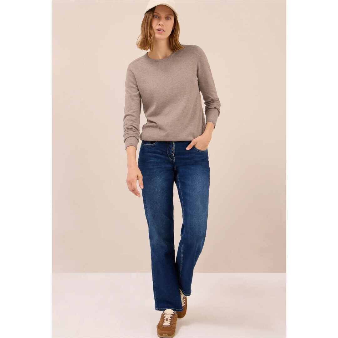 Cecil neule o-aukkoinen, beige - Moment.fi