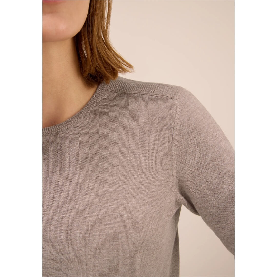 Cecil neule o-aukkoinen, beige - Moment.fi