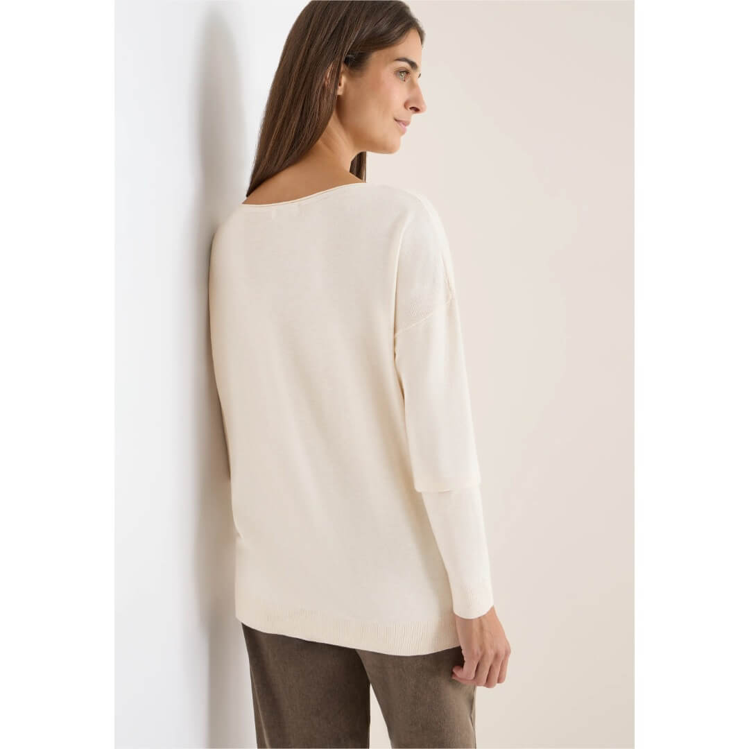 Cecil viskoosineule, luonnonvalkoinen