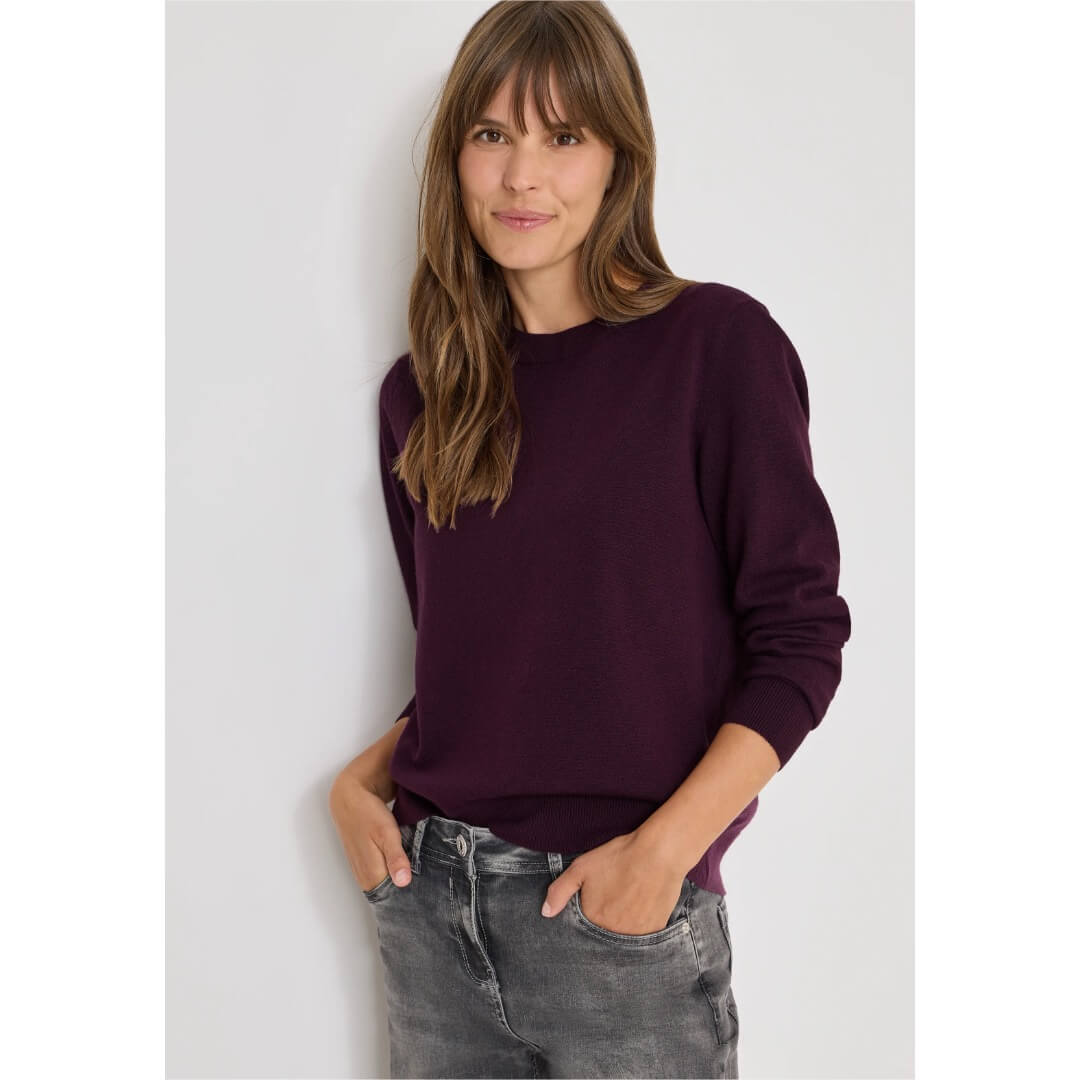 Cecil neule meleerattu, tummaluumu - Moment.fi