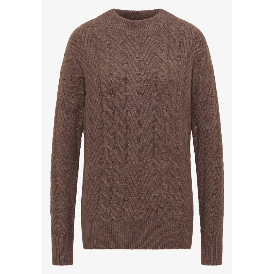 Cecil neule kaapeli, ruskea - Moment.fi