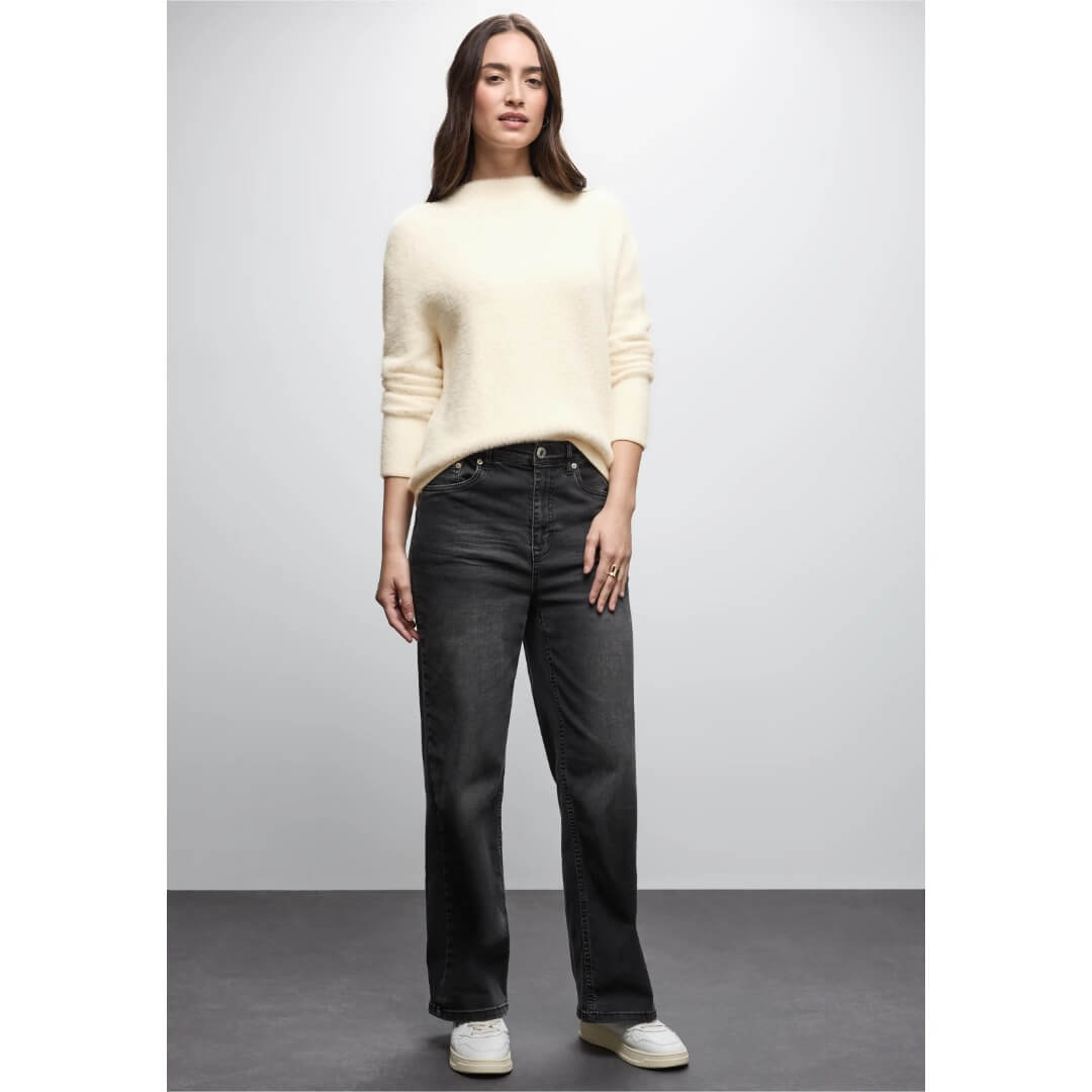 Street One pörröneule, luonnonvalkoinen