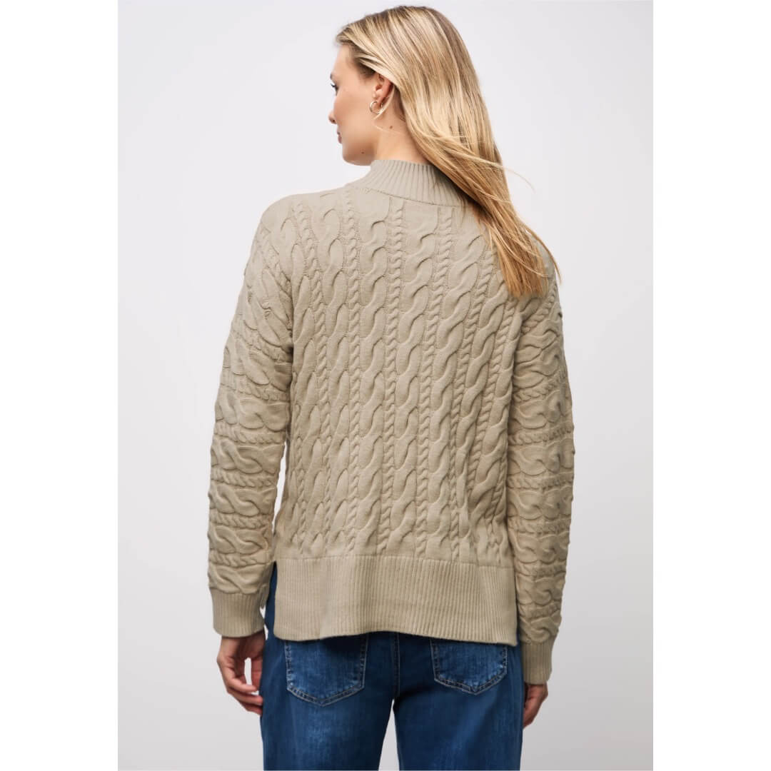 Street One kaapelineule, beige