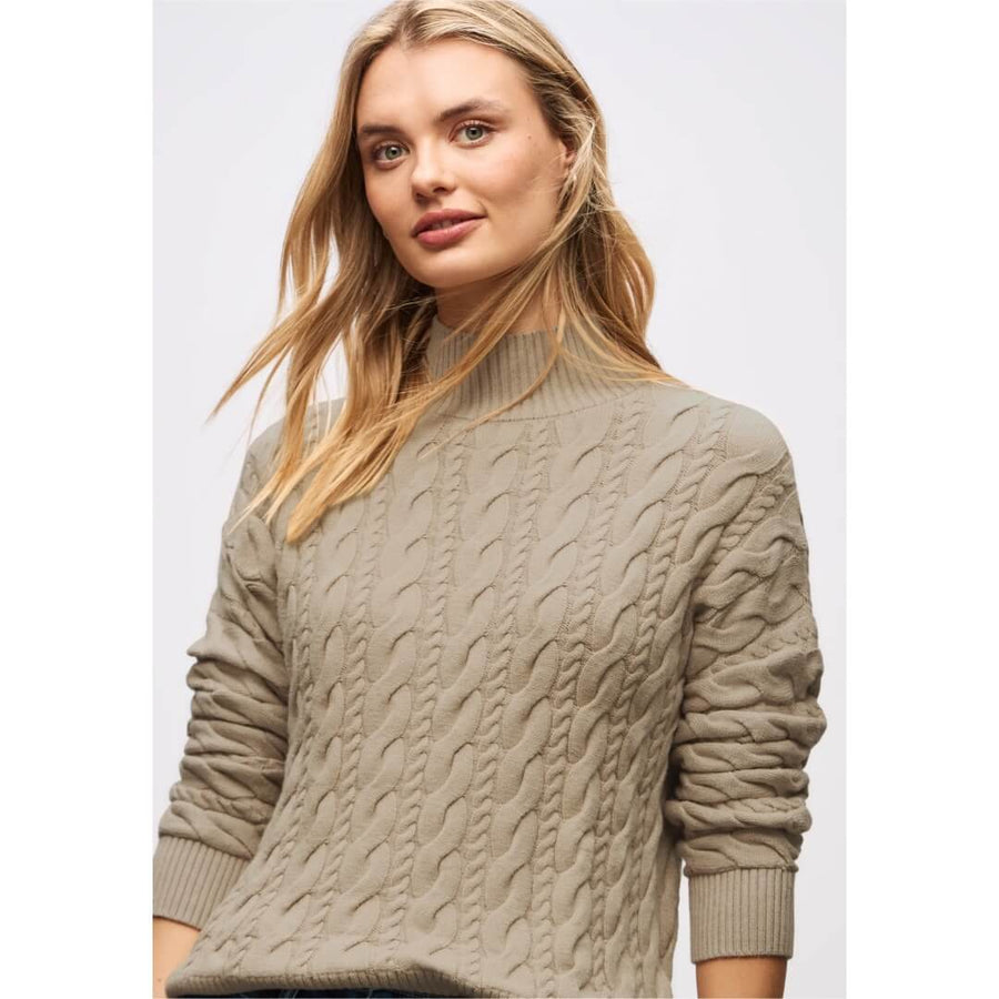 Street One kaapelineule, beige