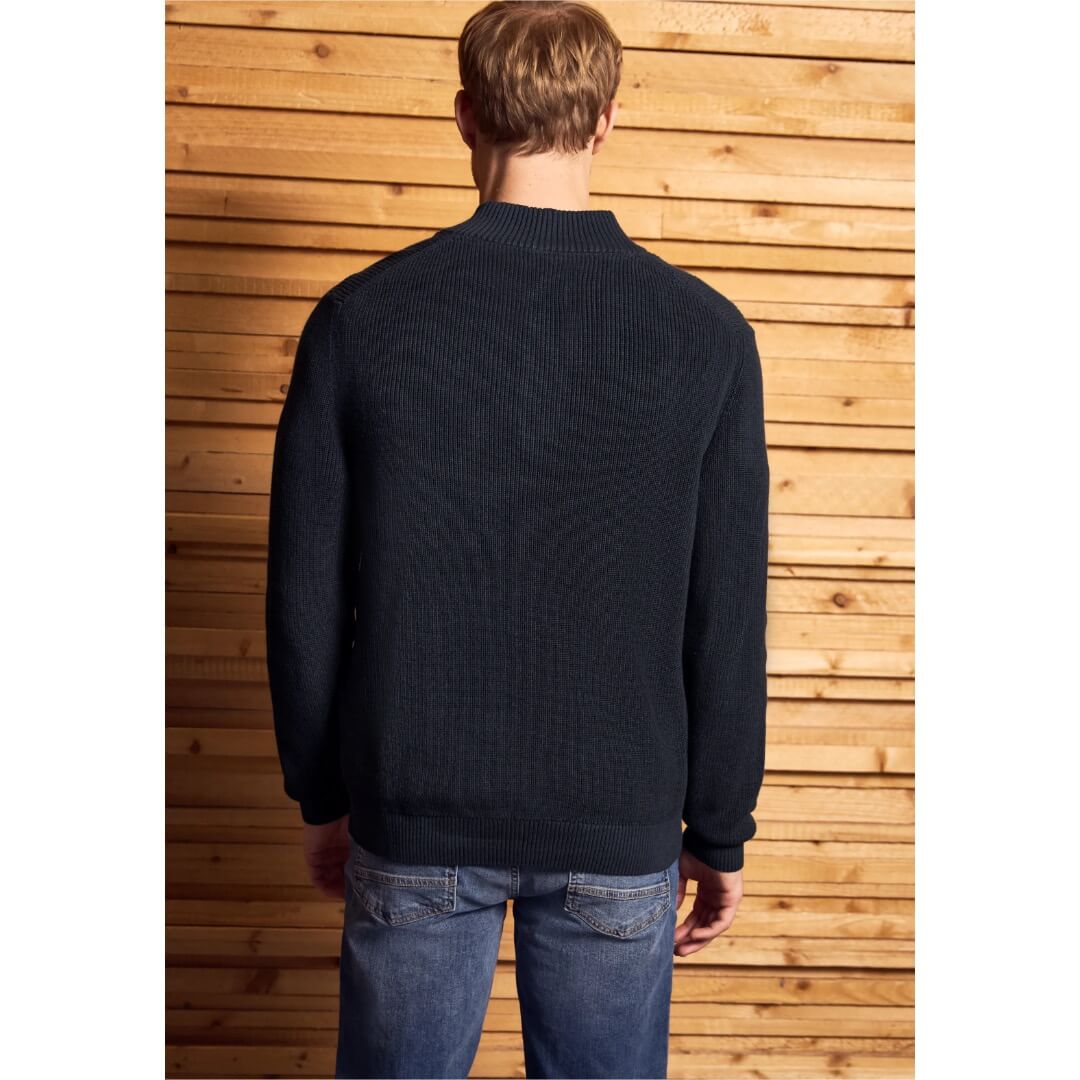 Street One neule 1/2 kaulus, tummansininen - Moment.fi