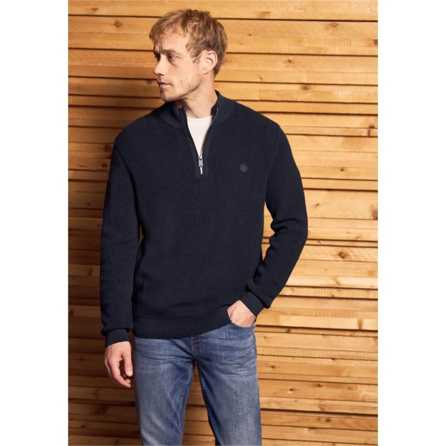 Street One neule 1/2 kaulus, tummansininen - Moment.fi