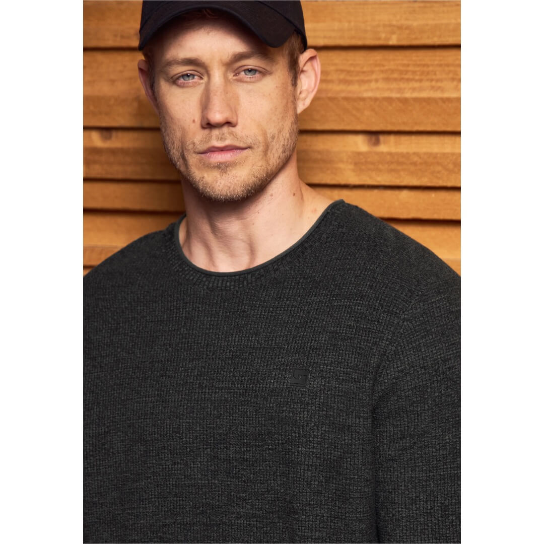 Street One struktuurineule, tummanharmaa