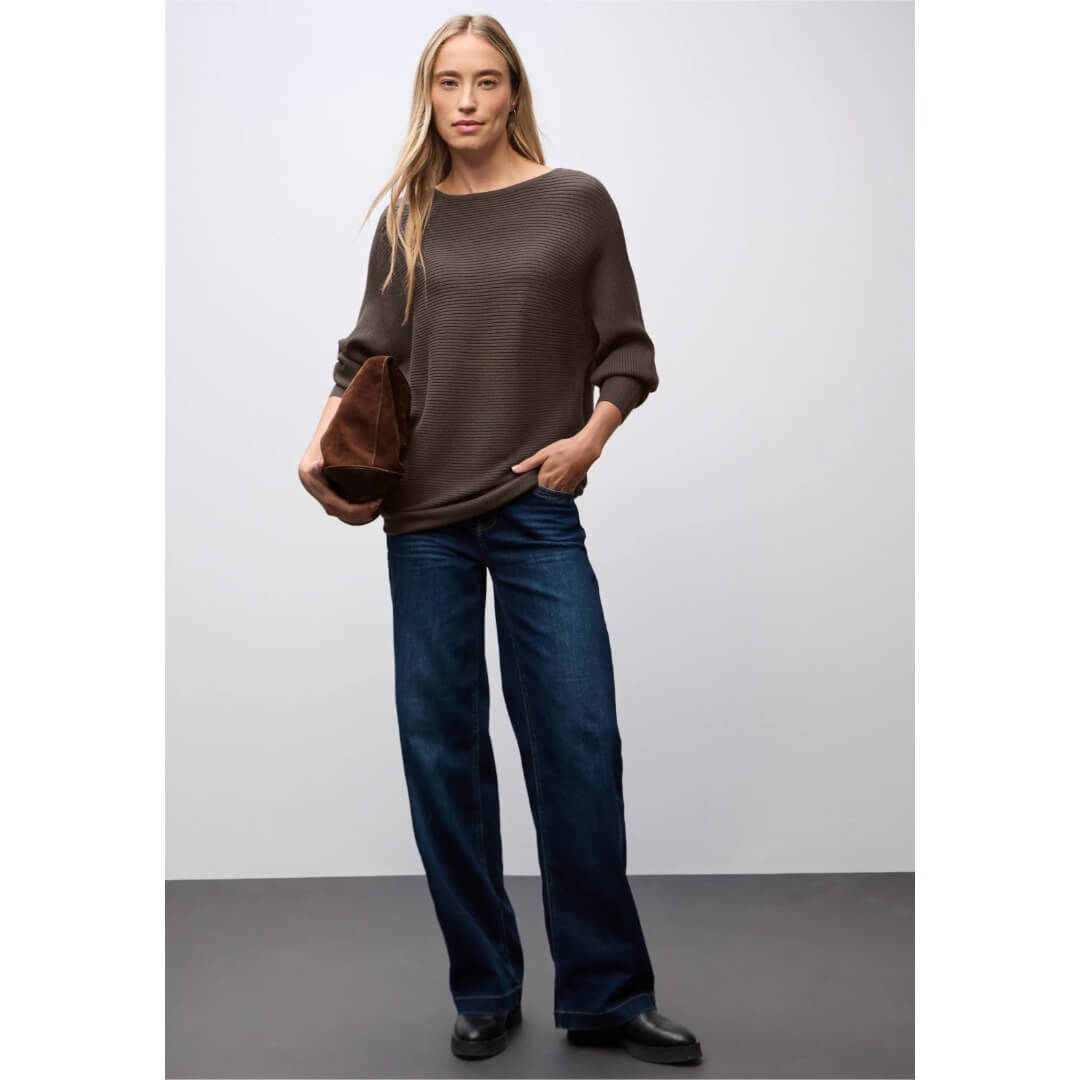 Street One neuletunika, ruskea - Moment.fi