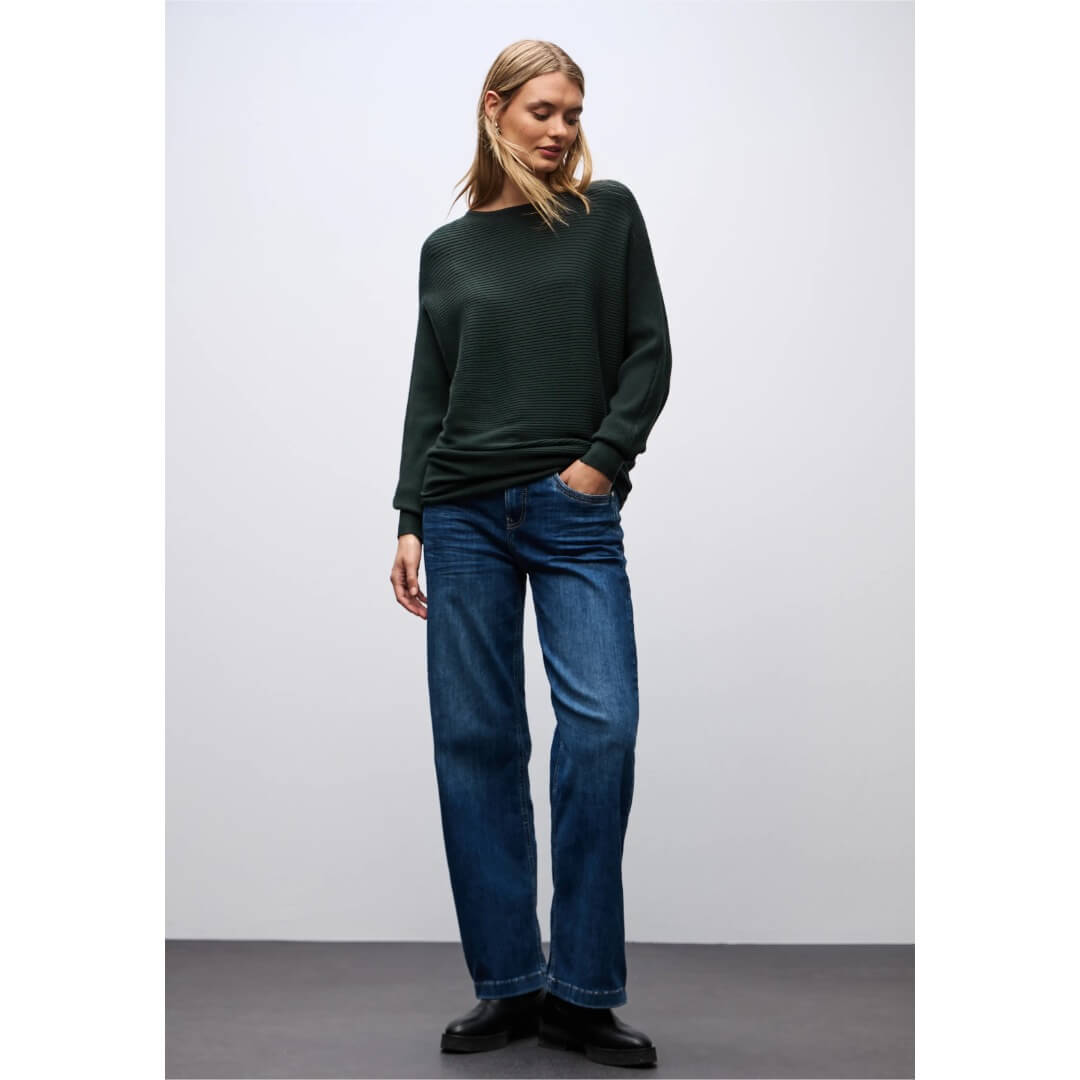 Street One neuletunika, tummanvihreä - Moment.fi