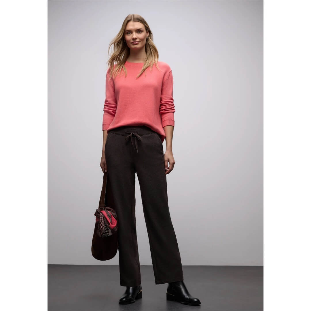 Street One puuvillaneule, koralli