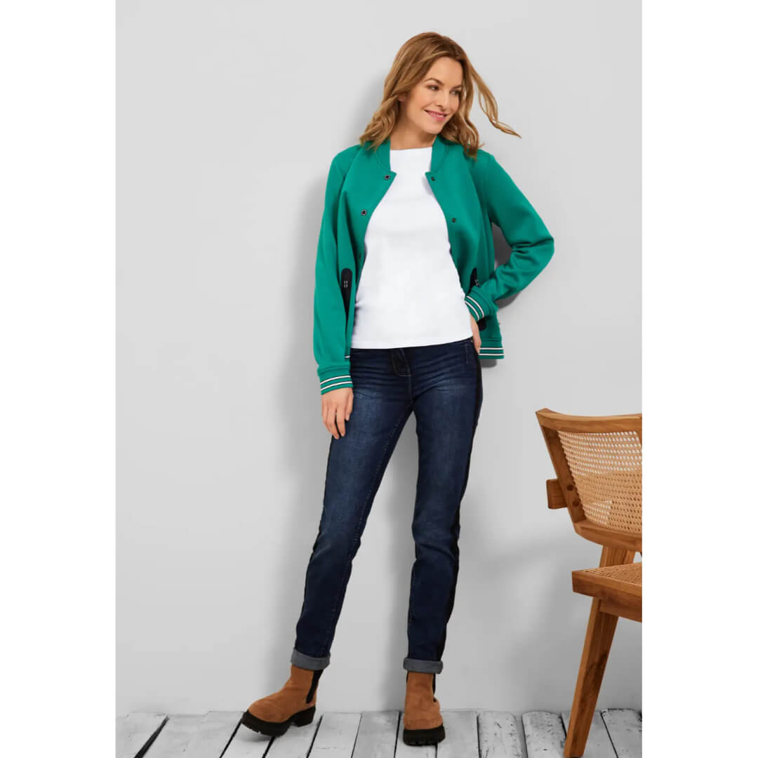 Cecil trikoopaita 3/4, valkoinen - Moment.fi