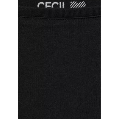 Cecil trikoopaita 3/4, musta - Moment.fi