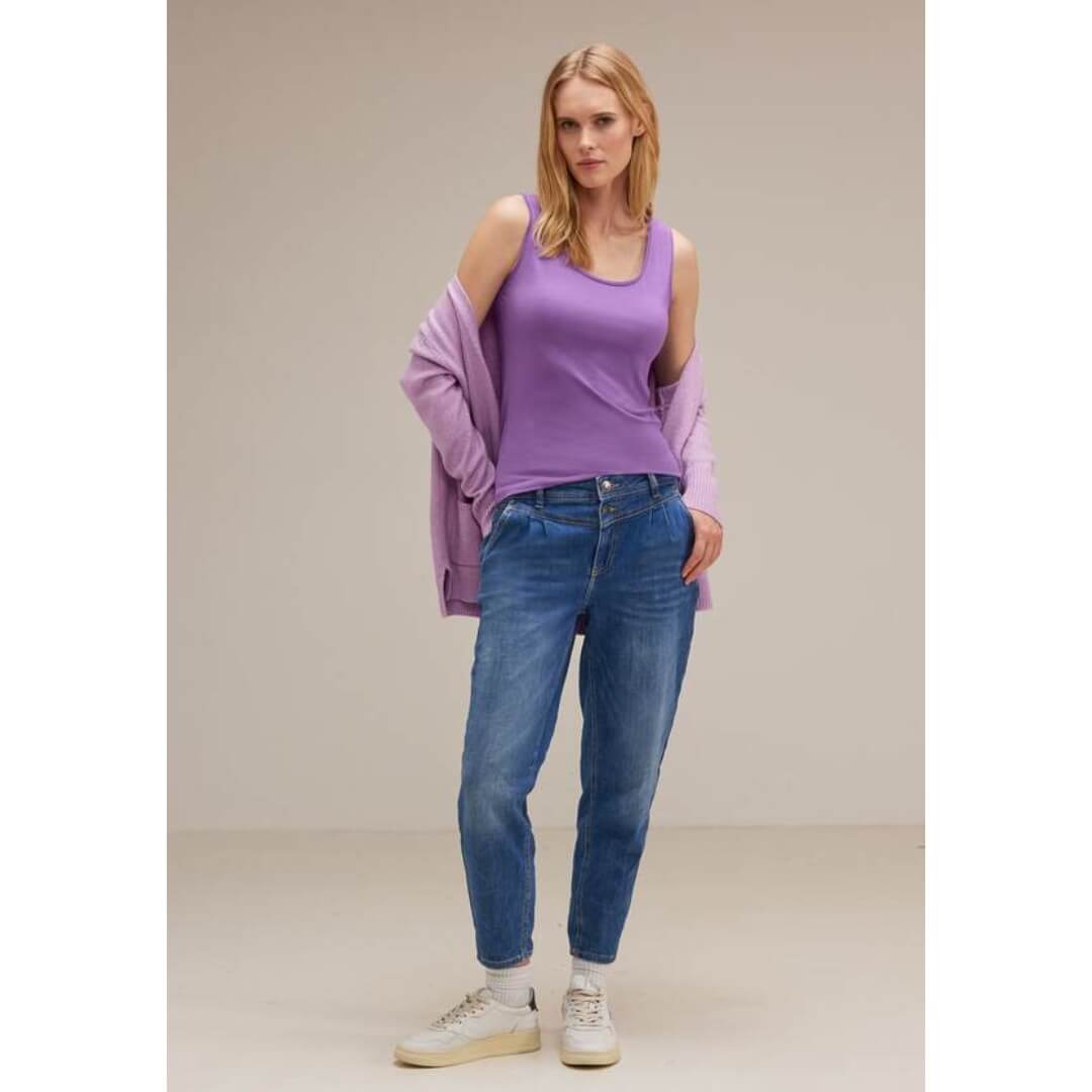 Street One trikootoppi, vaalealila - Moment.fi