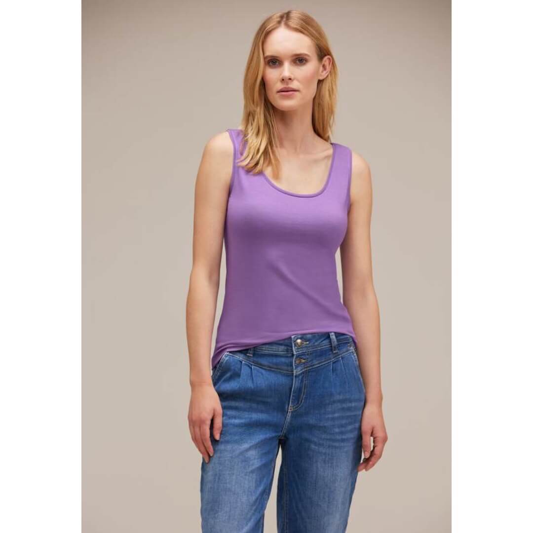 Street One trikootoppi, vaalealila - Moment.fi