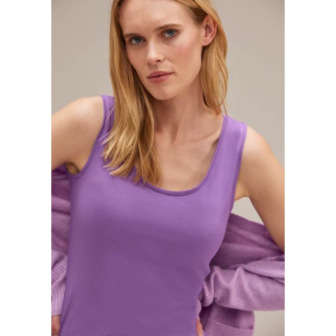 Street One trikootoppi, vaalealila - Moment.fi