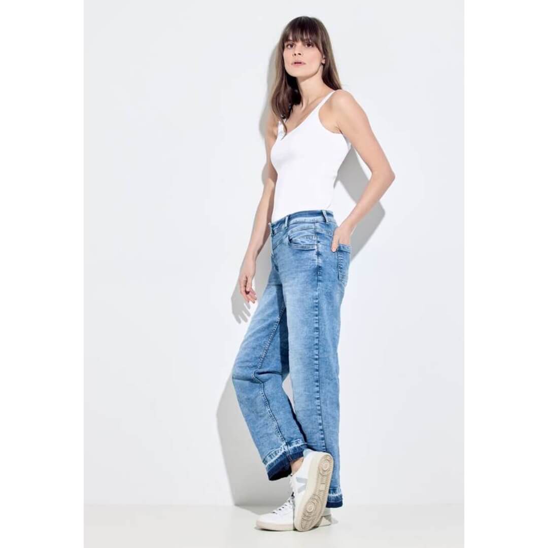 Cecil trikootoppi Linda, valkoinen - Moment.fi