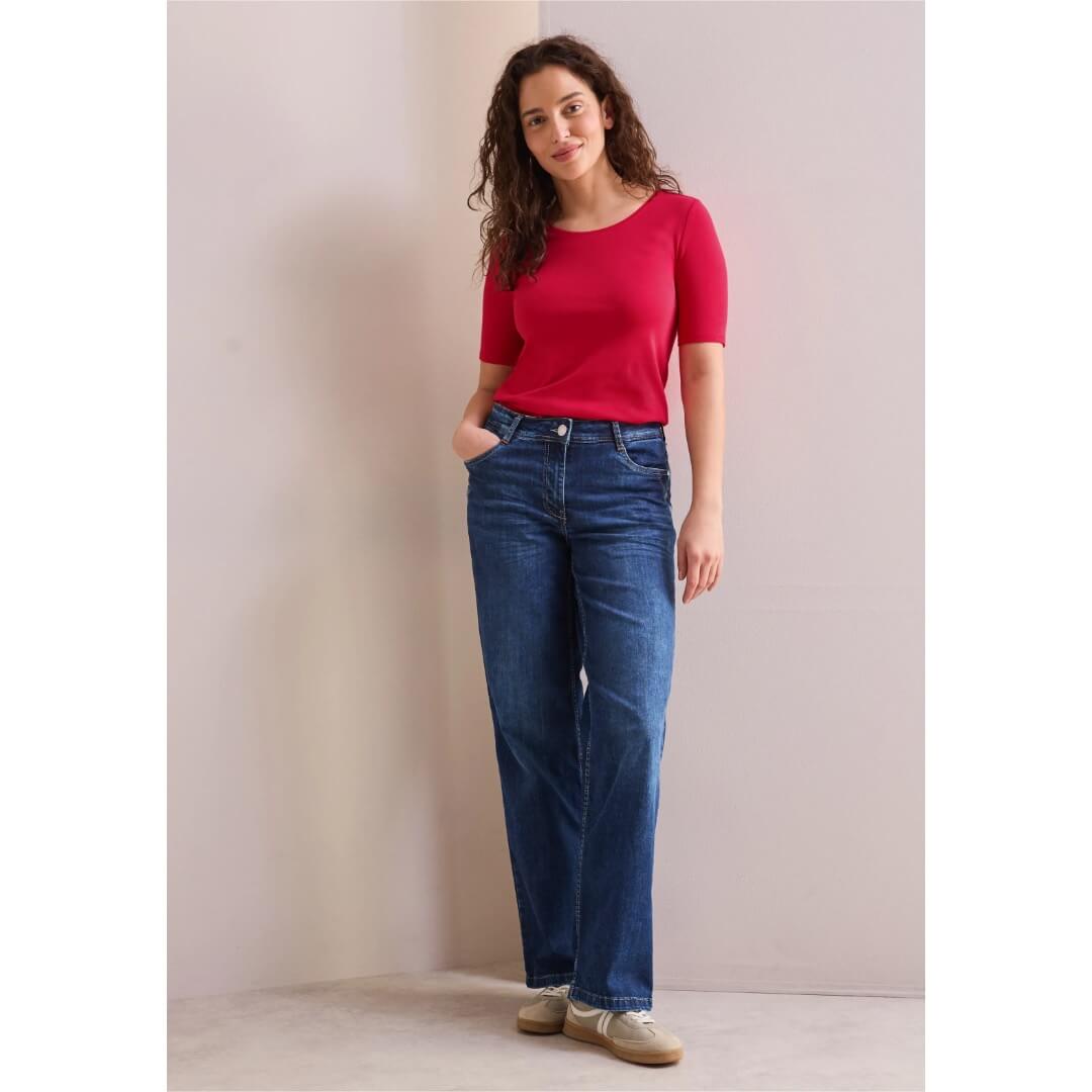 Cecil trikoopaita Lena, punainen - Moment.fi