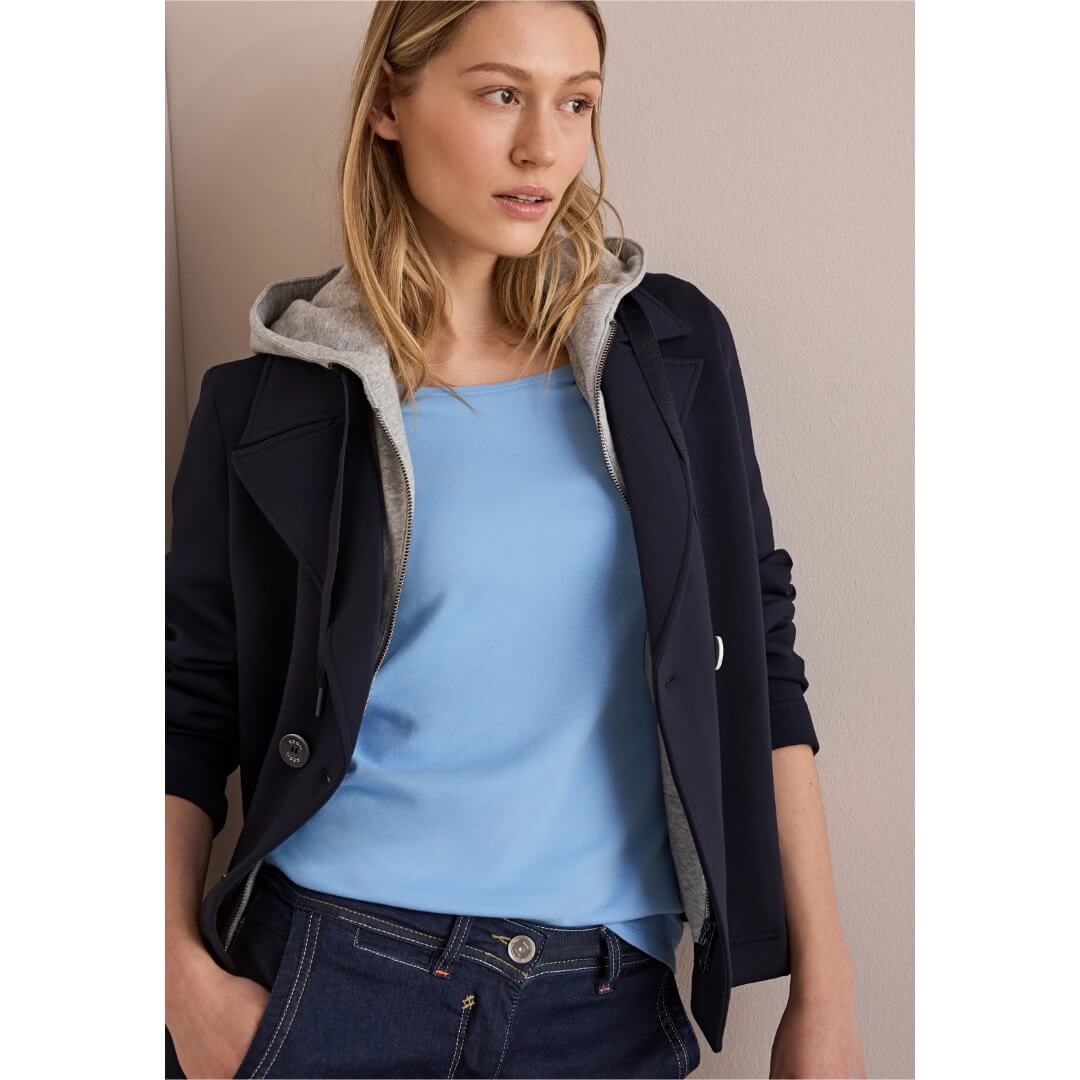 Cecil trikoopaita Lena, vaaleansininen - Moment.fi