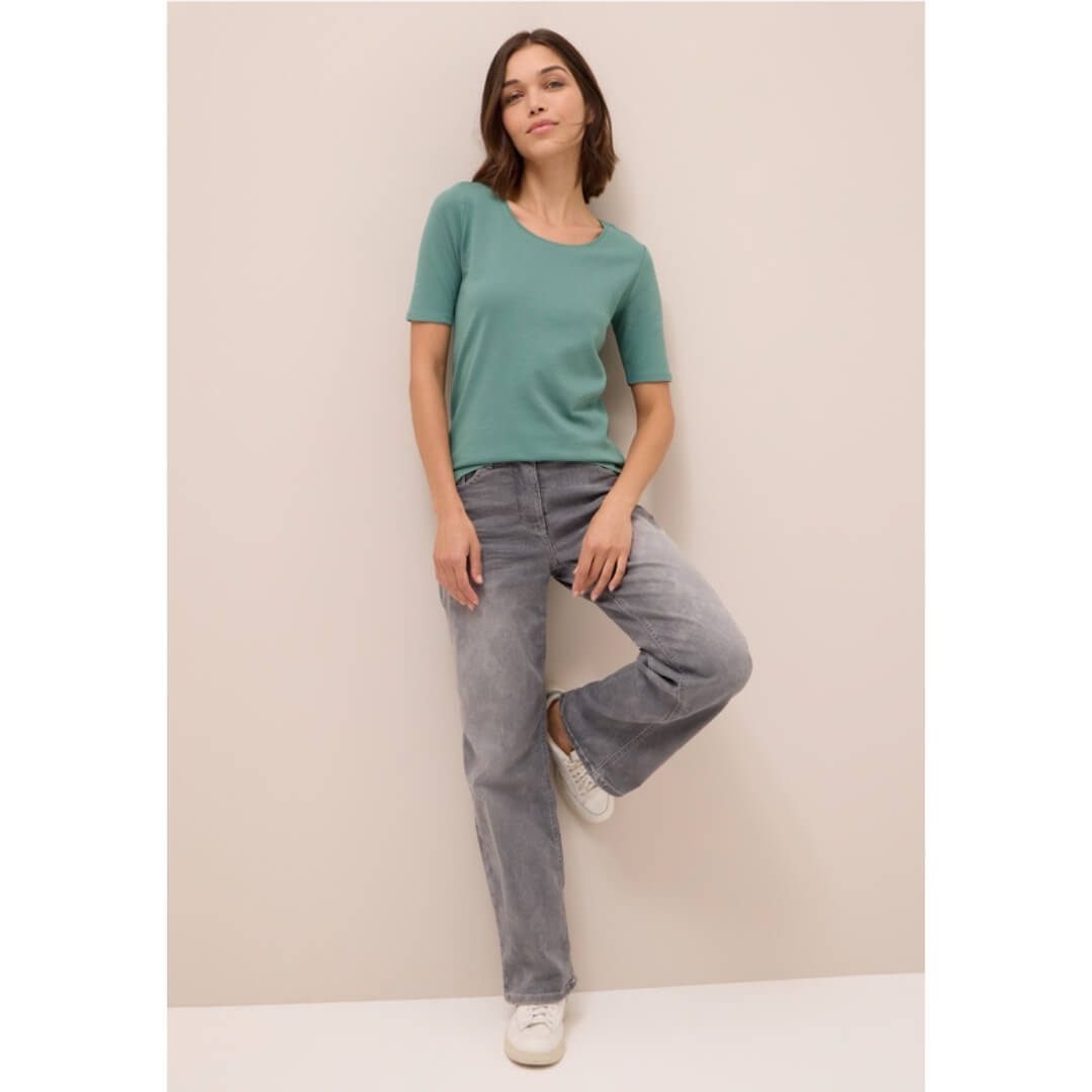 Cecil trikoopaita Lena, vihreä - Moment.fi