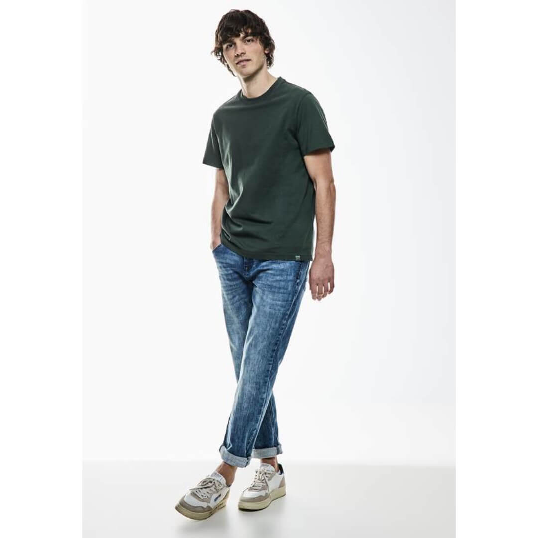 Street One t-paita, tummanvihreä - Moment.fi