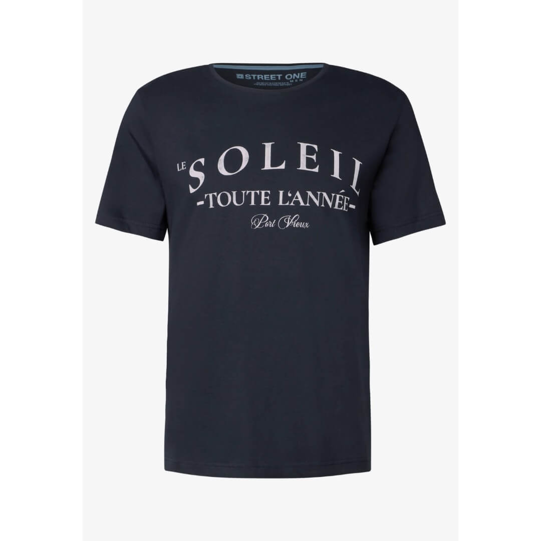 Street One t-paita printti, tummansininen - Moment.fi