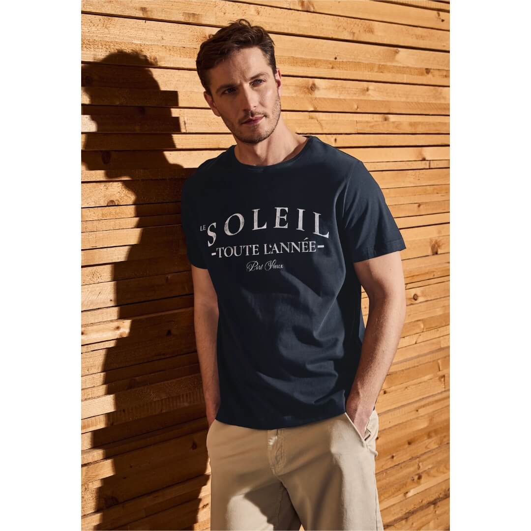 Street One t-paita printti, tummansininen - Moment.fi