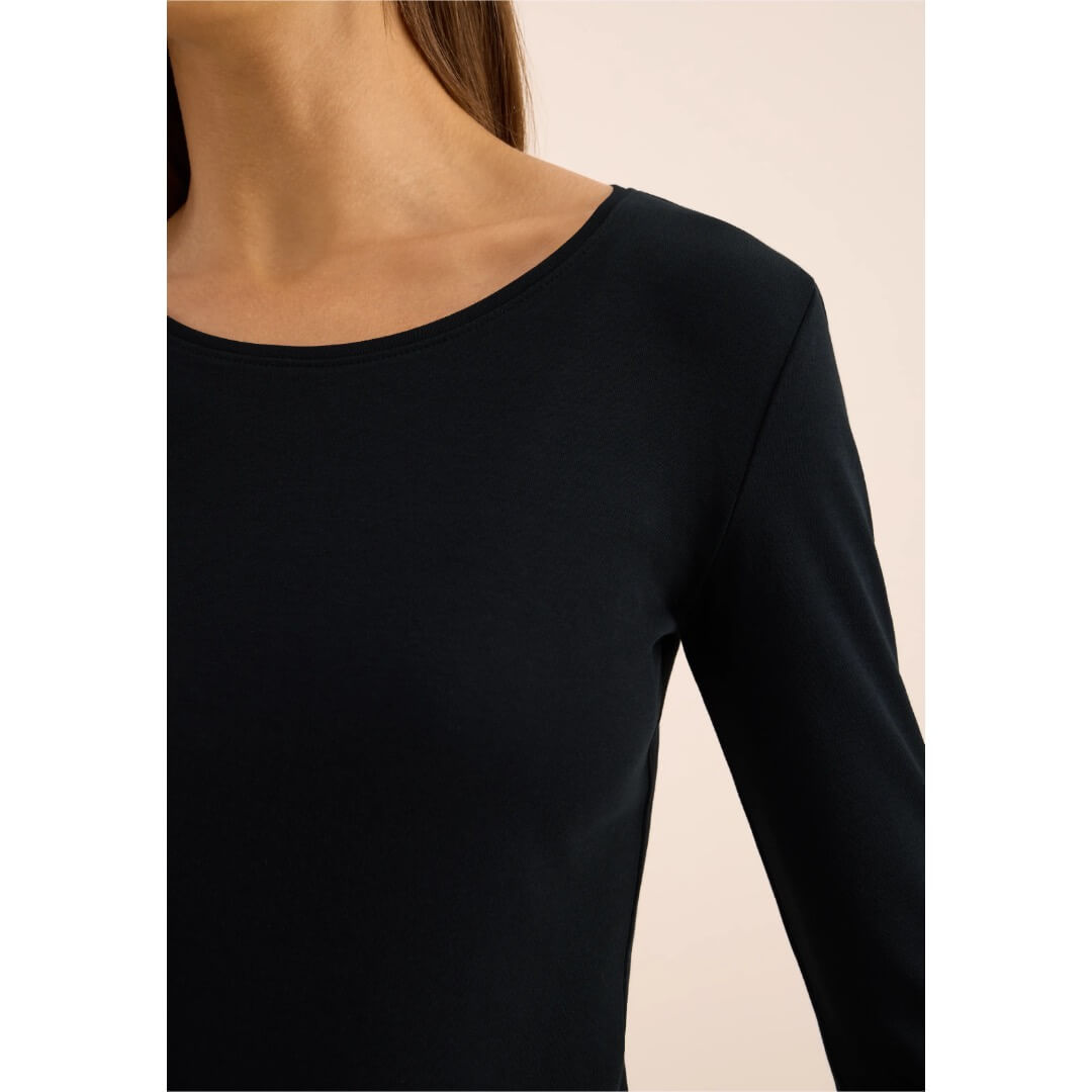 Cecil trikoopaita 1/1 , musta - Moment.fi