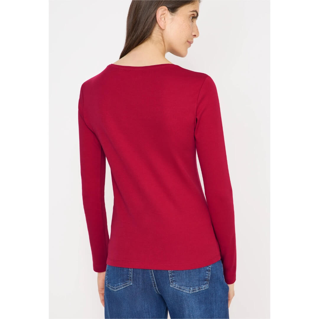 Cecil trikoopaita 1/1 , punainen - Moment.fi