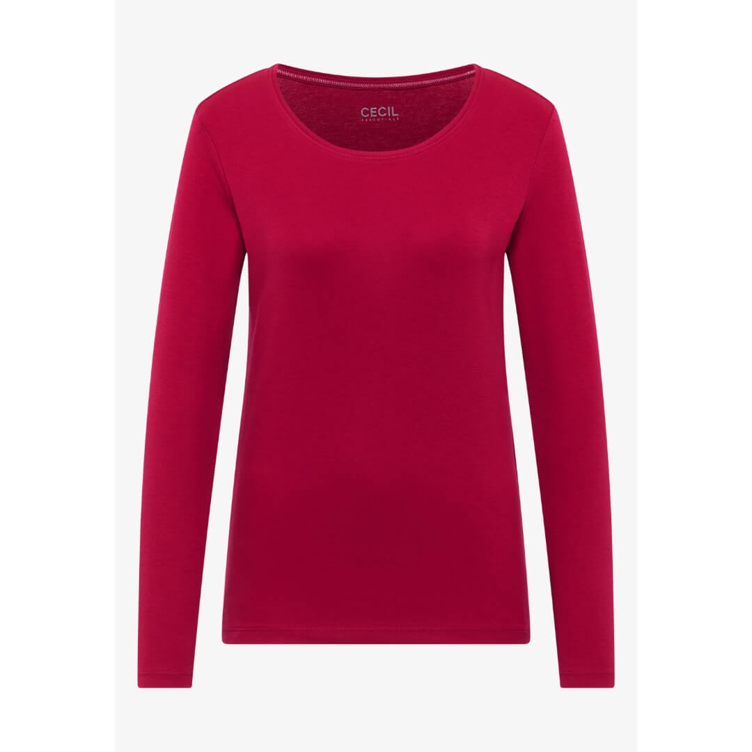 Cecil trikoopaita 1/1 , punainen - Moment.fi
