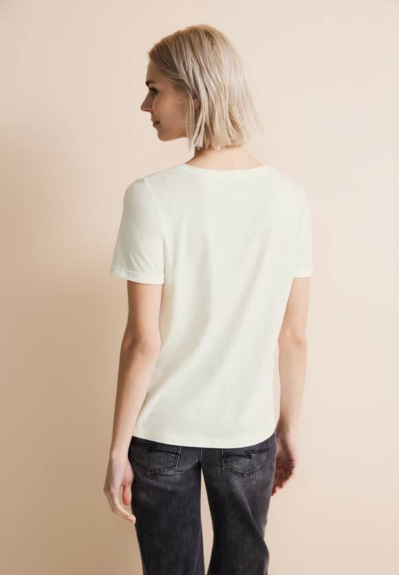 Street One t-paita stone, luonnonvalkoinen - Moment.fi