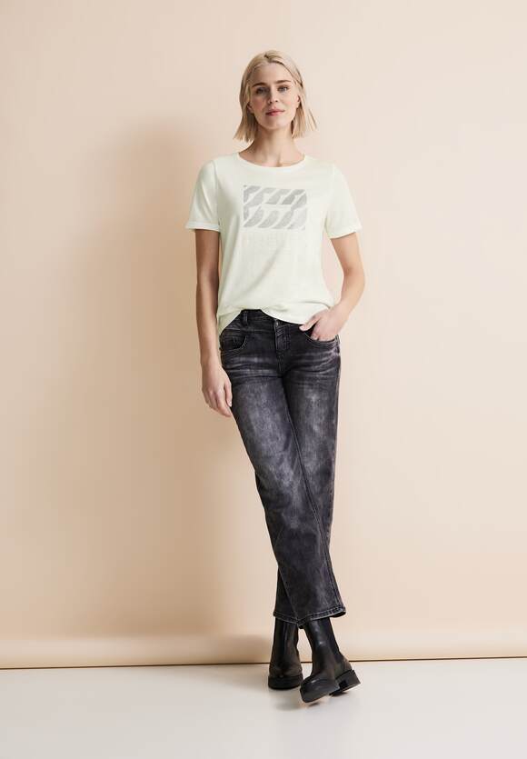 Street One t-paita stone, luonnonvalkoinen - Moment.fi