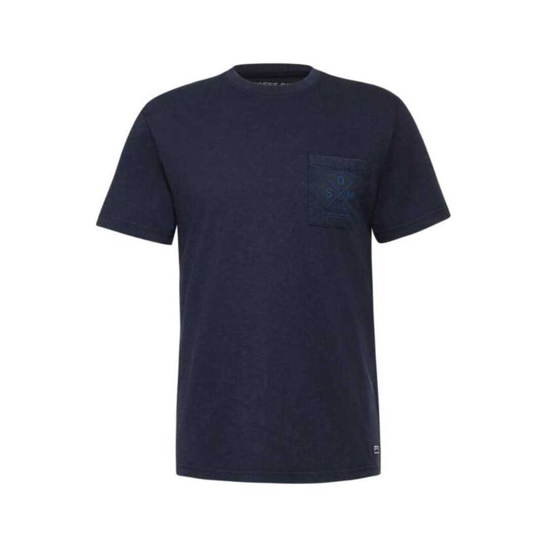 Street One rintataskullinen t-paita, tummansininen - Moment.fi