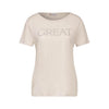Street One t-paita silk look, hiekka