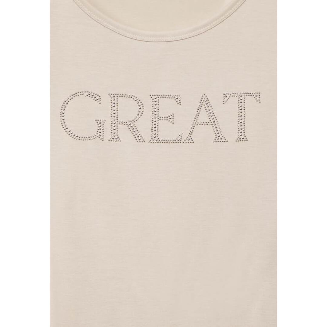 Street One t-paita silk look, hiekka - Moment.fi