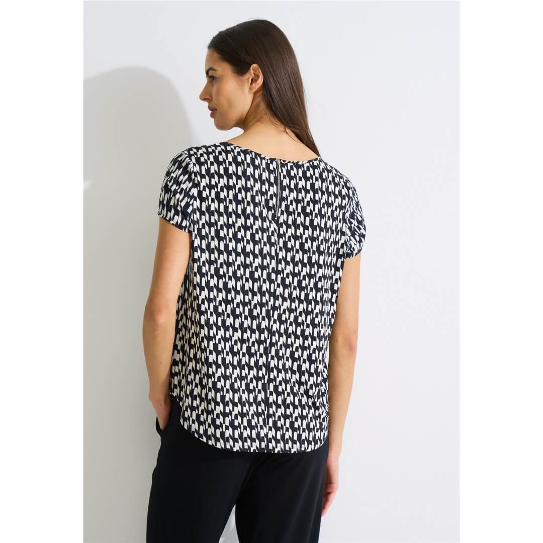 Street One kuosipaita 1/2, musta - Moment.fi