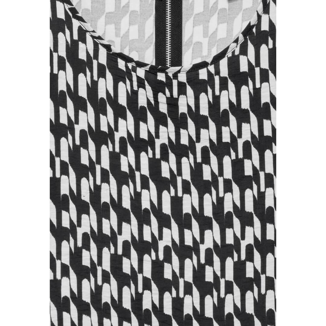 Street One fabric mix paita, musta - Moment.fi