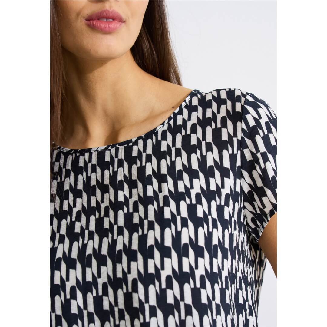 Street One kuosipaita 1/2, musta - Moment.fi