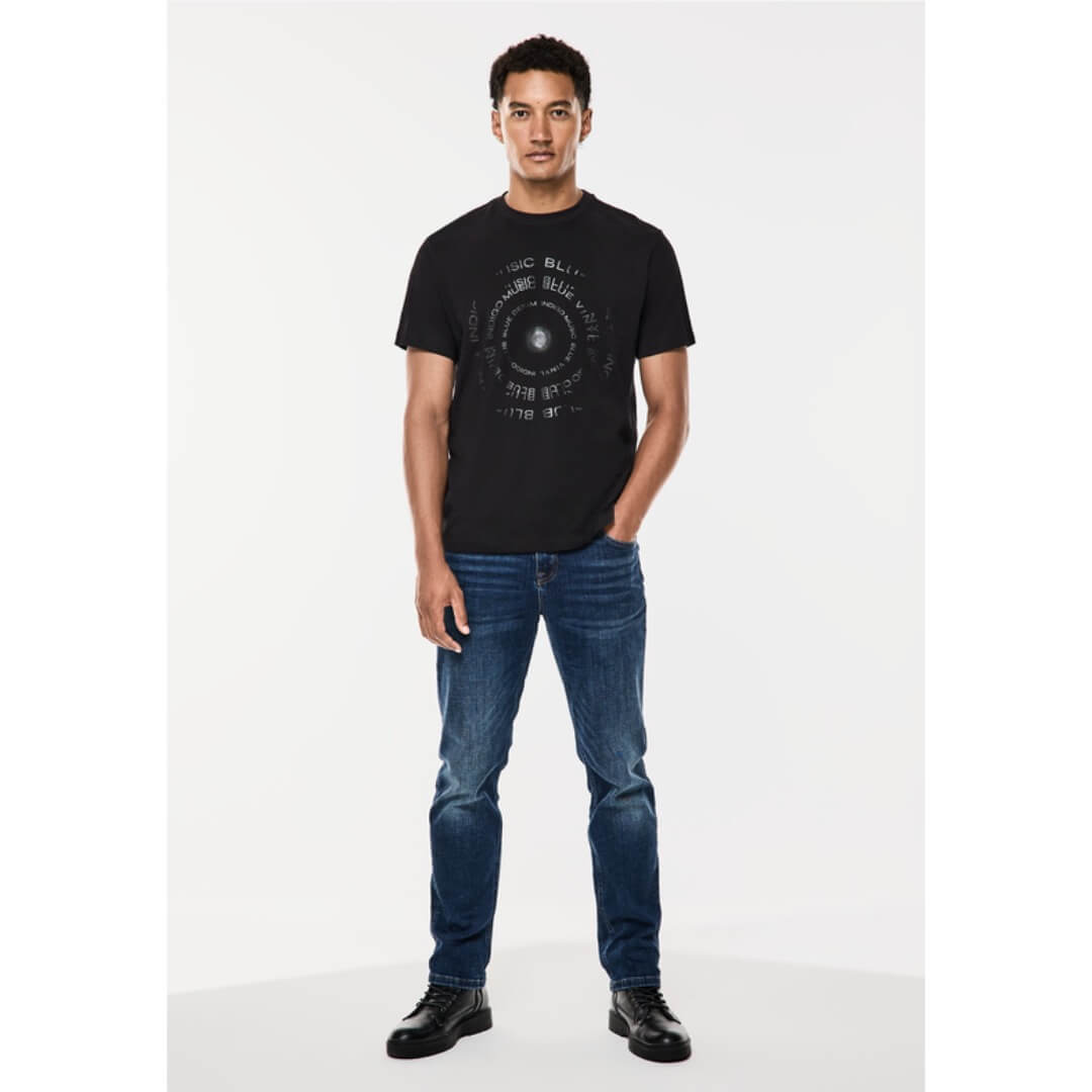 Street One t-paita printti, musta - Moment.fi